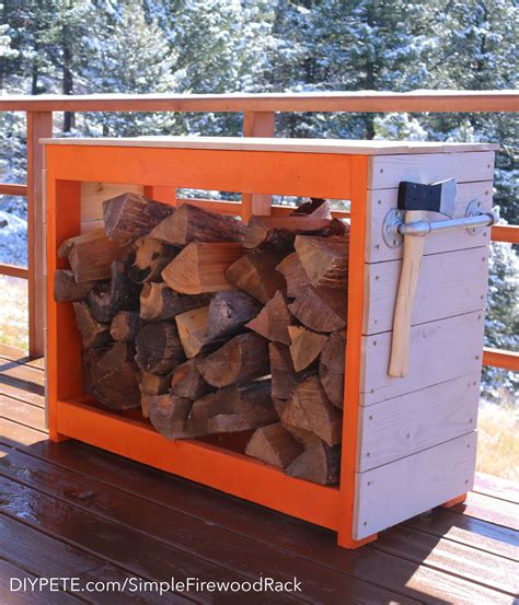 how to build a firewood rack